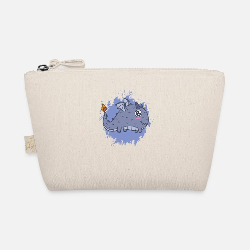 thick kawaii dragon tail burns - Organic Pouch - nature