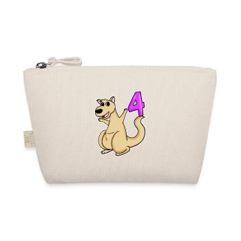 Girl 4 years old 4th birthday gift - Organic Pouch - nature - Front
