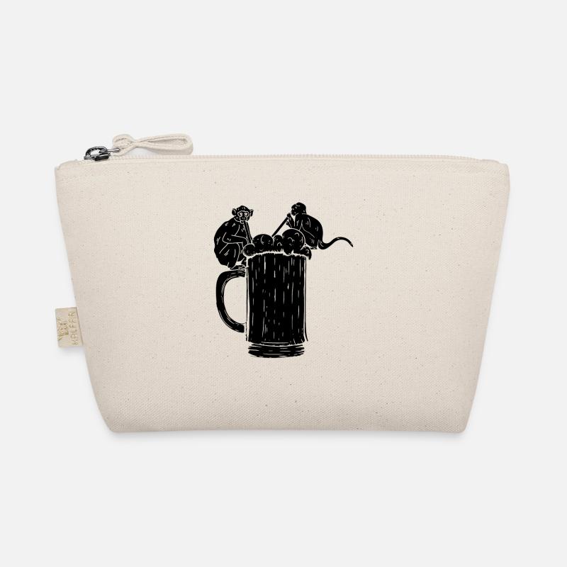 Singes orangs-outans avec de la bière - Funny Monkey Trousse biologique