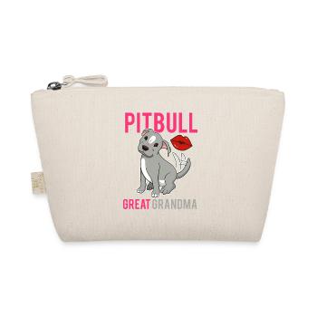 Pitbull Great-Grandmother Vintage Quote Pit Bull Terrie - Organic Pouch - nature - Front