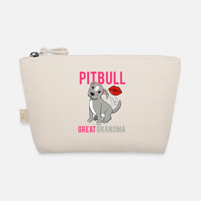 Pitbull Urgroßmutter Vintage Zitat Pit Bull Terrie Bio-Täschchen