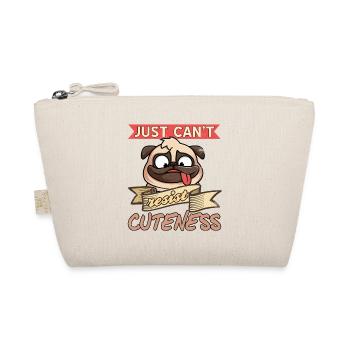 Je ne peux pas résister à la gentillesse Retro Pug Dog Lover - Trousse biologique - nature - Devant
