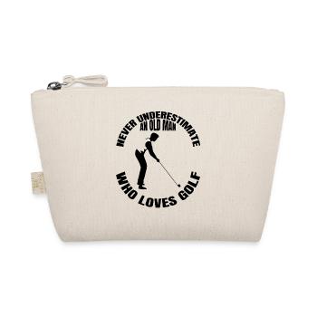 Golf Spruch Golfball Golfspielerin Golfschläger - Bio-Täschchen - Natur - Vorne