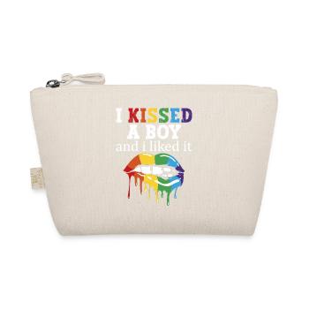 I kissed a boy and it made me - Organic Pouch - nature - Front