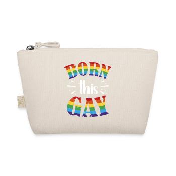 Né ce drapeau de la Gay Pride arc-en-ciel - Trousse biologique - nature - Devant