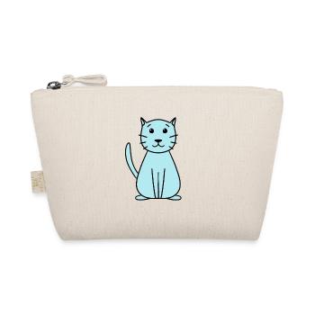 einfache niedliche Katze - Bio-Täschchen - Natur - Vorne