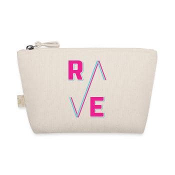Techno House Party EDM Festival Goa Electro Rave - Organic Pouch - nature - Front