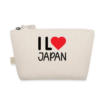 japan Asia Central Japanese Heart - Organic Pouch - nature - Front