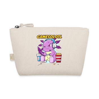 Gamesolotl Axolotl as Gamer with Headset Anime - Organic Pouch - nature - Front