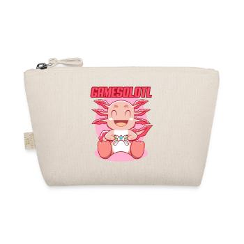 Gamesolotl Axolotl as Gamer with Headset Anime - Organic Pouch - nature - Front