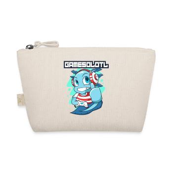 Gamesolotl Axolotl as Gamer with Headset Anime - Organic Pouch - nature - Front