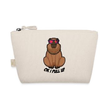 Ok ich ziehe lustige Capybara Gläser Dank Nagetier - Bio-Täschchen - Natur - Vorne