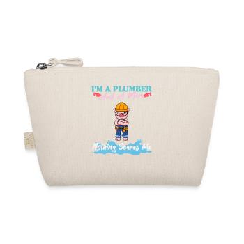 I'm A Plumber And A Mom Nothing Scares Me - Bio-Täschchen - Natur - Vorne
