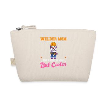 Welder Mom Like A Regualr Mom But Cooler - Organic Pouch - nature - Front
