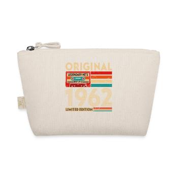 Harvest 1962 Vintage Birthday Retro Gift - Organic Pouch - nature - Front