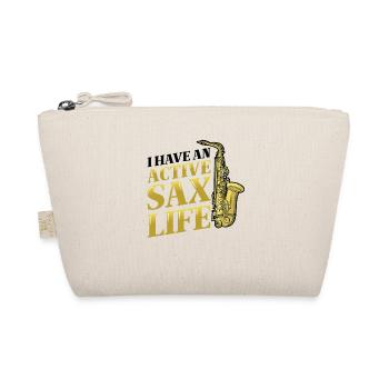 J’ai une vie active de saxophone, le saxophone jazz. - Trousse biologique - nature - Devant