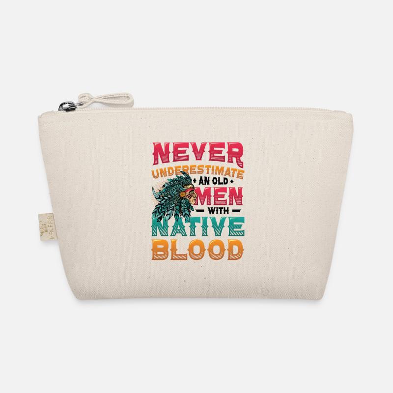 Old men with native blood, Indians. Organic Pouch