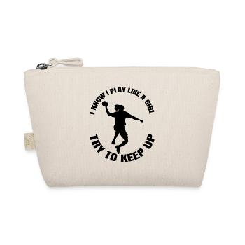 Joueur de handball Handball Femme Handballeur Femmes - Trousse biologique - nature - Devant