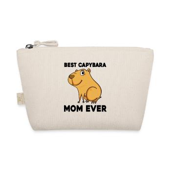 Capybara Mama Wasserschwein - Bio-Täschchen - Natur - Vorne