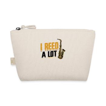 I Reed A Lot - Saxophone player saxophone. - Organic Pouch - nature - Front