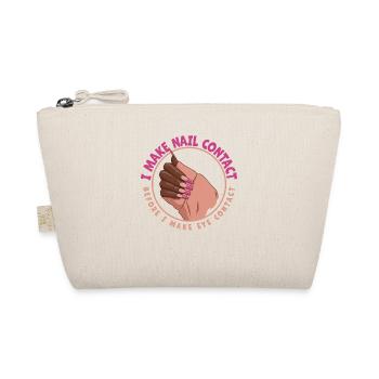 I make nail contact before nail tech - Organic Pouch - nature - Front