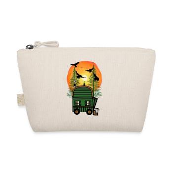 Bauwagen Naturfreund Freak Öko Haus Hütte wohnen - Organic Pouch - nature - Front