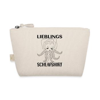 Kopffüßler Tintenfisch Oktopus Lieblings Schlafshi - Bio-Täschchen - Natur - Vorne