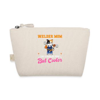 Welder Mom Like A Regualr Mom But Cooler - Organic Pouch - nature - Front
