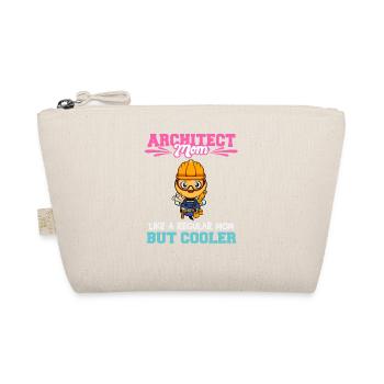 Architect Mom Like A Regualr Mom But Cooler - Bio-Täschchen - Natur - Vorne