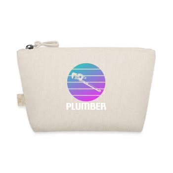 Retro Vintage Classic Plumber Plumbing - Organic Pouch - nature - Front