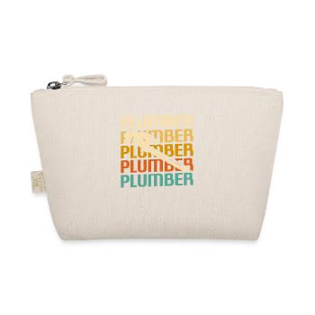 Retro Vintage Classic Plumber Plumbing - Organic Pouch - nature - Front