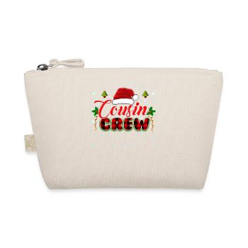 Conception de Noël à carreaux rouges - Mignon cousin de Noël - Trousse biologique - nature - Devant