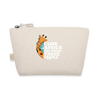 I Like Africa And Maybe Three People - Bio-Täschchen - Natur - Vorne