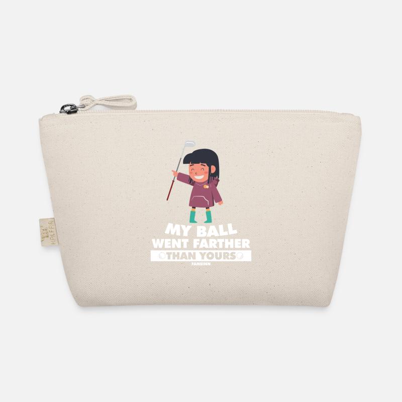 Mädchen spielt Golf Golferin Golfball Spruch Bio-Täschchen