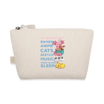 My Perfect Day Anime Funny Quote Ramen Sket - Trousse biologique - nature - Devant