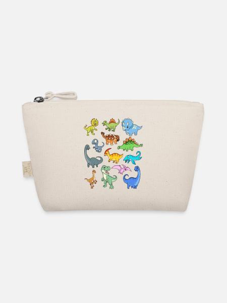 Many kawaii dinosaurs - Organic Pouch - nature - Front