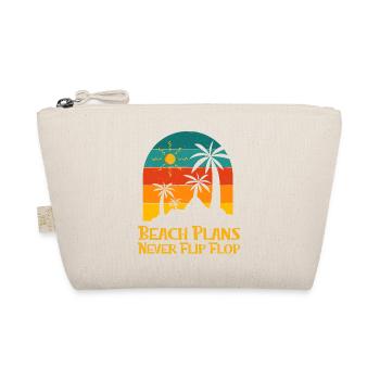 Beach Plans Never Flip Flop Summer Sayings - Bio-Täschchen - Natur - Vorne