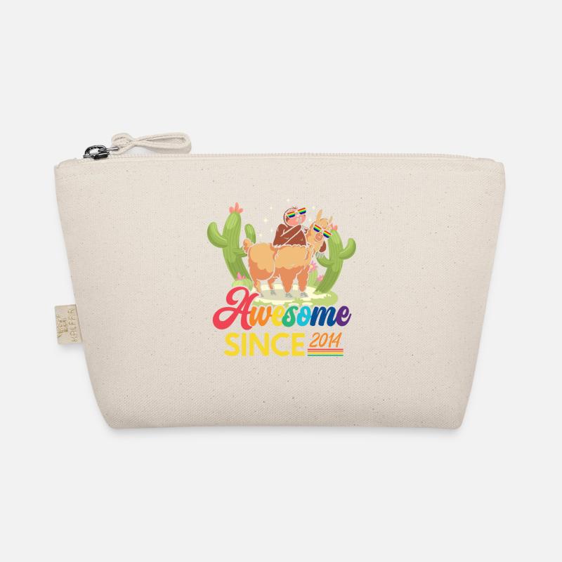 Awesome Since 2014 Year of birth sheep anniversary Organic Pouch