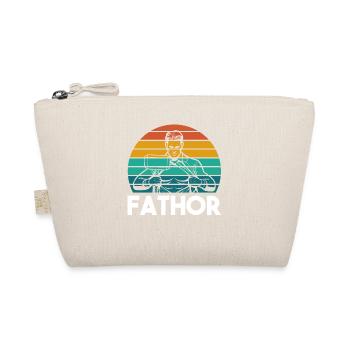 Super Dad, best dad 60s 70s 80s 90s party - Organic Pouch - nature - Front