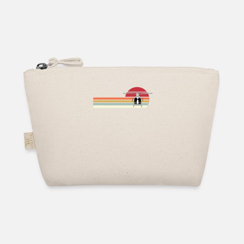 Retro-Hubschrauber Bio-Täschchen