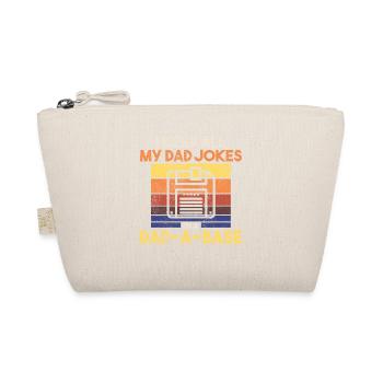 Father Nerd Dad, 60s 70s 80s 90 Party Costume - Organic Pouch - nature - Front