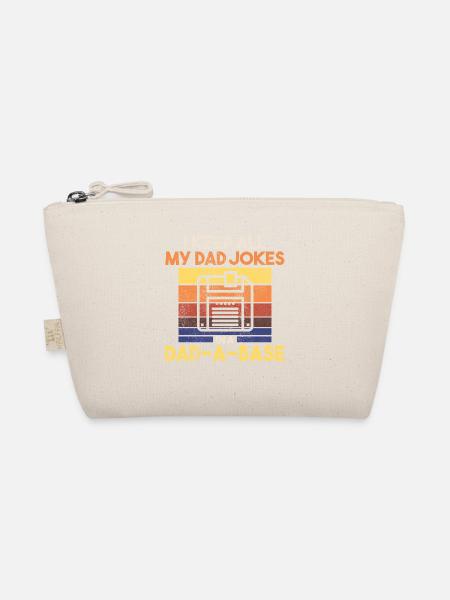 Father Nerd Dad, 60s 70s 80s 90 Party Costume - Organic Pouch - nature - Front