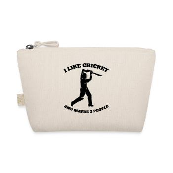 cricket fan team cricket saying gift cricket - Organic Pouch - nature - Front