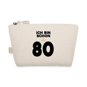 80 Geburtstag - 80 Jahre - Bio-Täschchen - Natur - Vorne