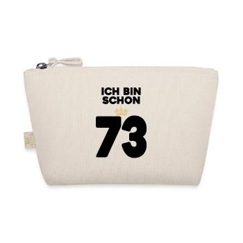 73 Geburtstag - 73 Jahre mit Krone - Bio-Täschchen - Natur - Vorne
