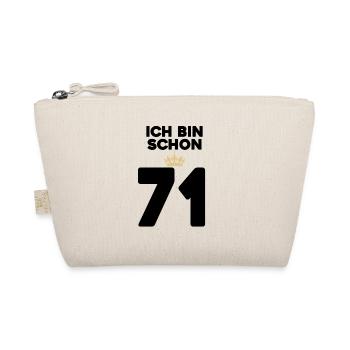 71 Geburtstag - 71 Jahre mit Krone - Bio-Täschchen - Natur - Vorne