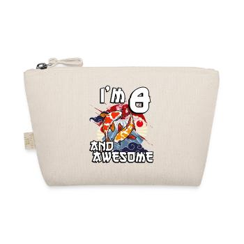 I'm 8 and awesome Japanese carp koi - Organic Pouch - nature - Front