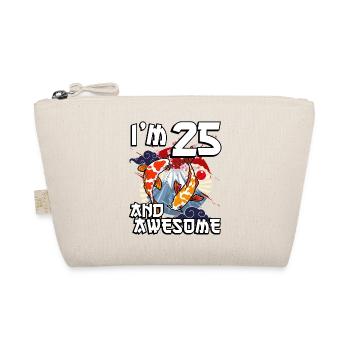Ich Bin 25 Und Awesome Japanischer Karpfen Koi - Bio-Täschchen - Natur - Vorne