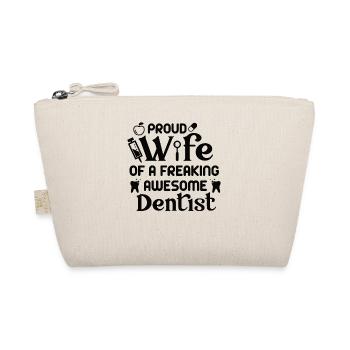 Dental assistant dentist tooth wife married - Organic Pouch - nature - Front