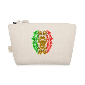 Löwe Good Vibes Rastafari Rasta Jamaica Reggae - Bio-Täschchen - Natur - Vorne